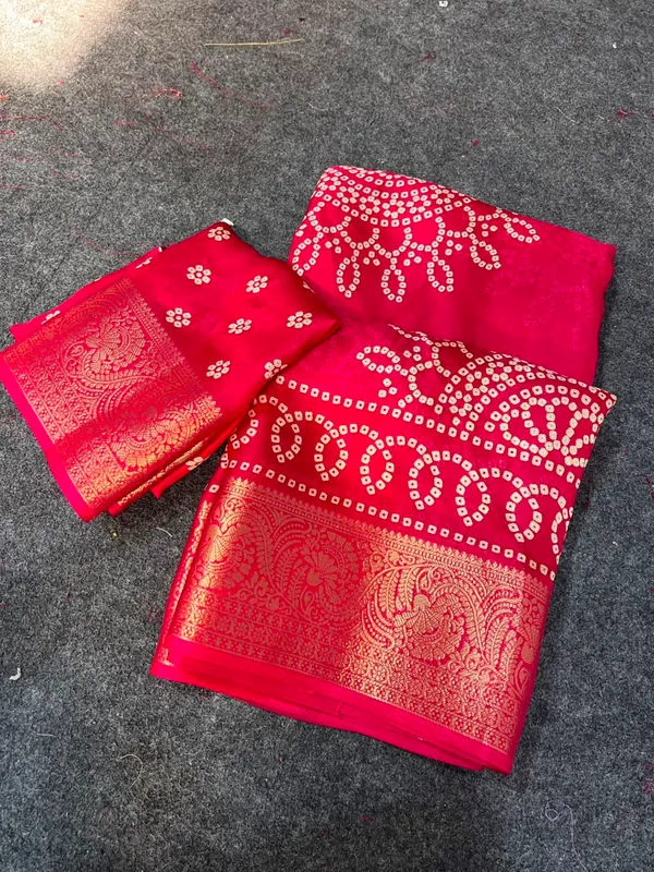 Woven_Bandhani_Pure_Mysore__Silk_Saree_(Pink)