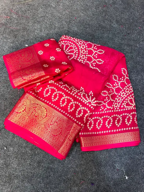 Woven_Bandhani_Pure_Mysore__Silk_Saree_(Pink)