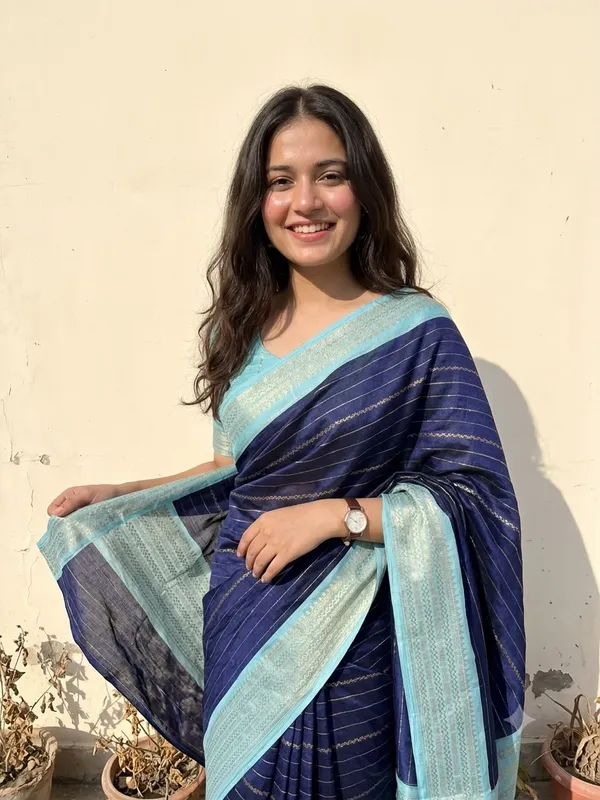 Printed_Assam_Silk_Mysore_Dola__Blend_Saree_(Blue)