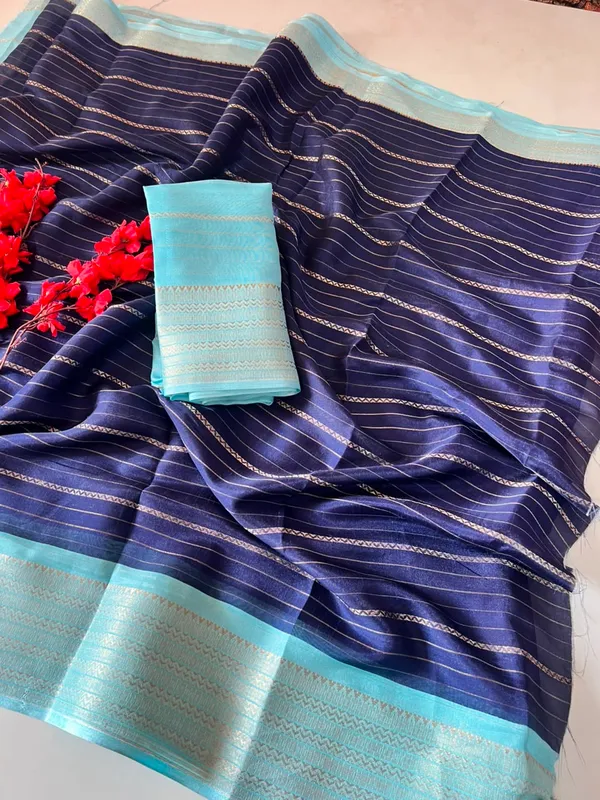 Printed_Assam_Silk_Mysore_Dola__Blend_Saree_(Blue)