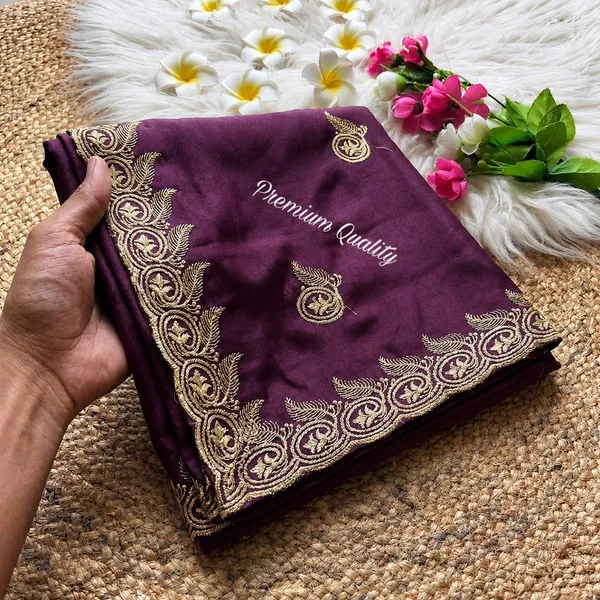 Embroidered_Bollywood_Georgette_Saree_(Wine)