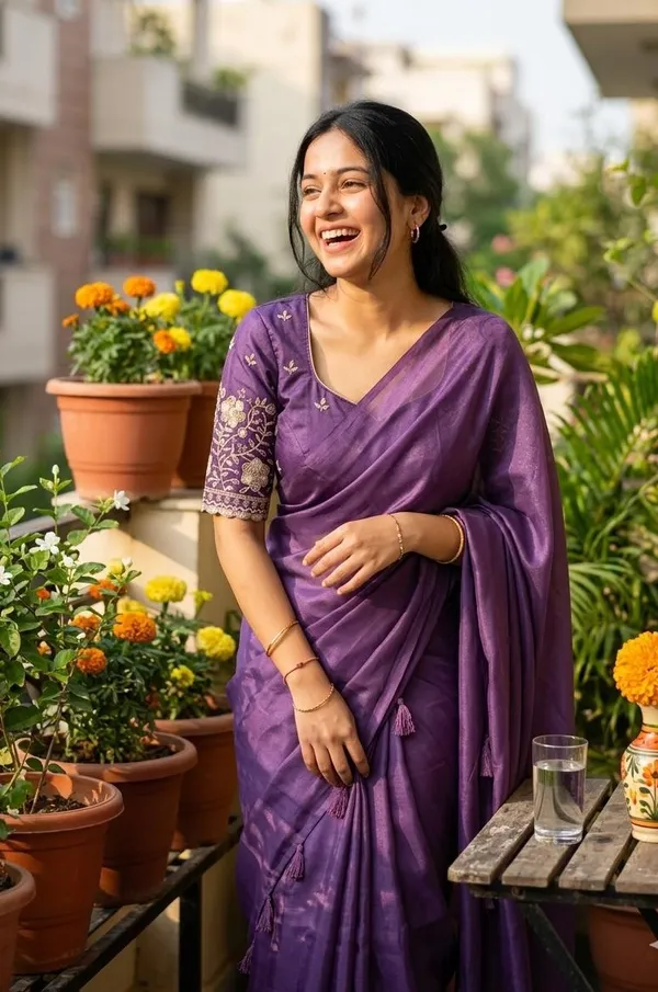 Embroidered_Daily_Wear_Georgette_Saree_(Purple)