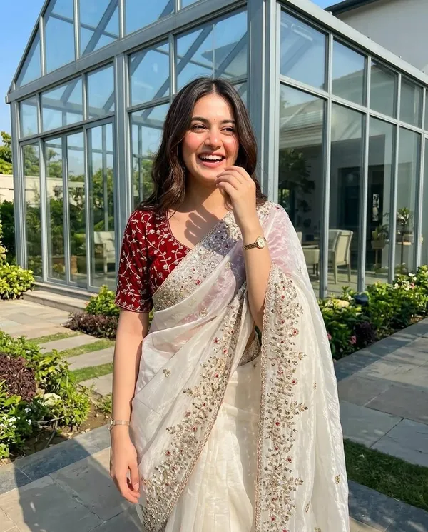 Pure_Fancy_Soft_Satin_Fendy_Silk_Saree_with_Embroidery_Work_And_Aarco_Border_Fully_Stiched_Blouse