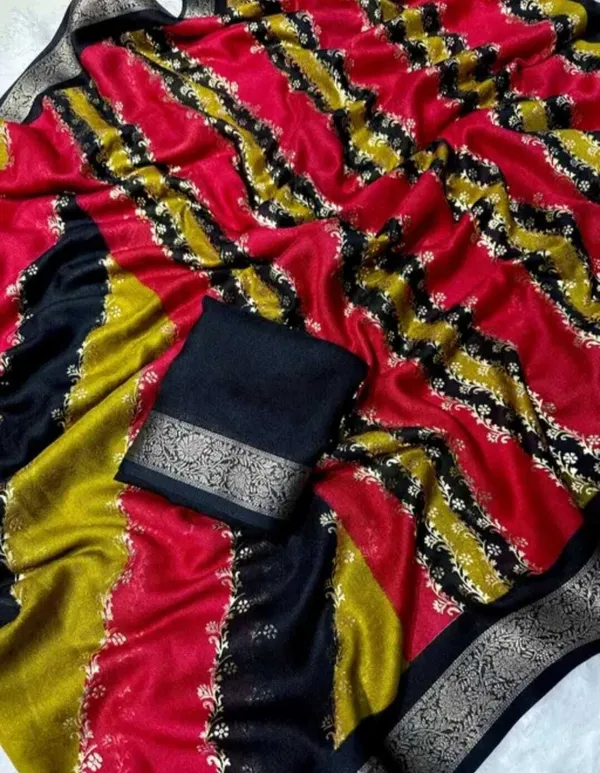 Multicolor_Cotton_Silk_Striped_And_Printed_Saree_For_Women