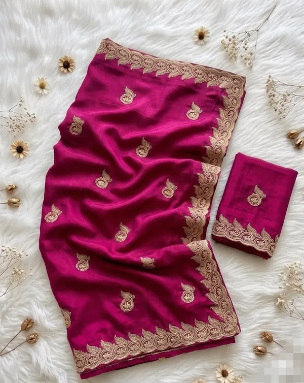 Pink_Georgette_Embroidered_Saree_For_Women