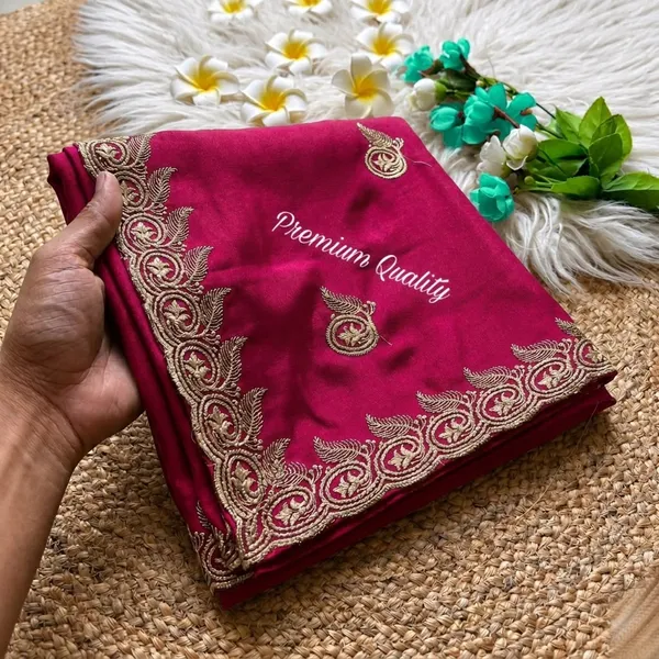 Pink_Georgette_Embroidered_Saree_For_Women