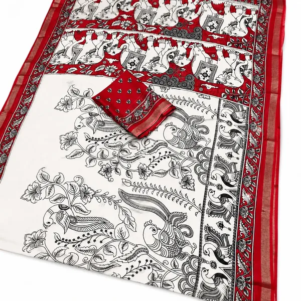 Printed_Kalamkari_Pure_Silk_Saree_(Cream)_Wthe_Printed_Red_Pallu