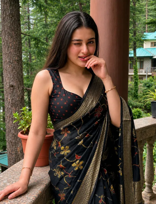 Blue_Cotton_Silk_And_Pure_Cotton_Floral_Print_Saree_For_Women