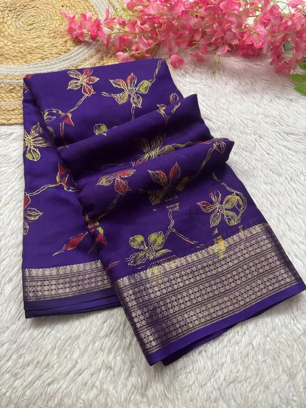 Purple_Cotton_Silk_Floral_Print_And_Printed_And_Woven_Saree_For_Women