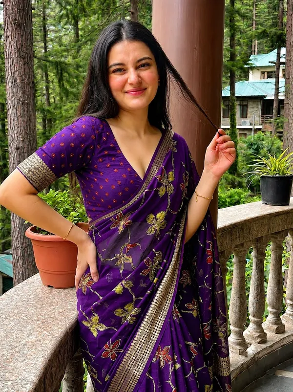 Purple_Cotton_Silk_Floral_Print_And_Embroidered_And_Woven_And_Graphic_Print_Saree_For_Women
