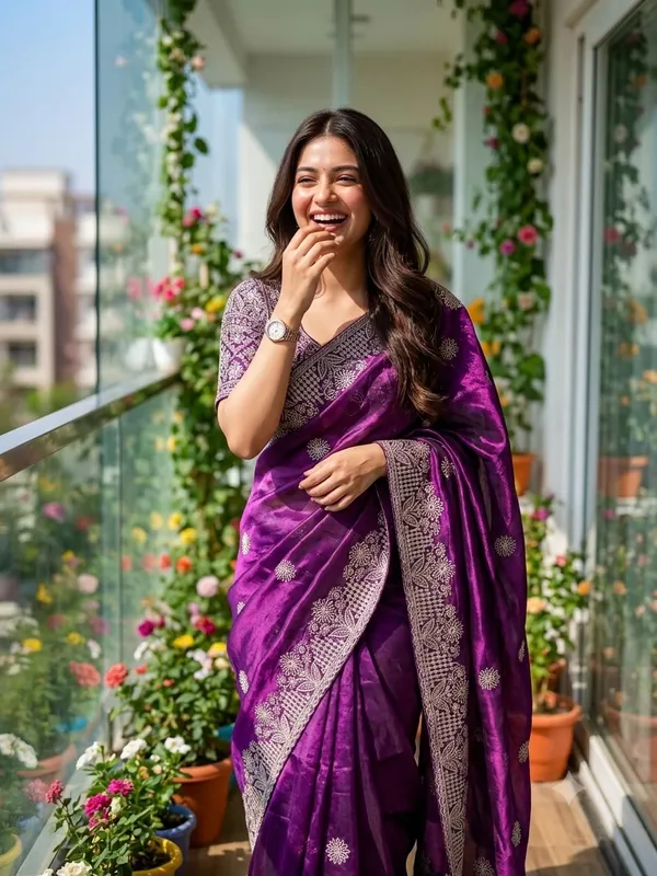 Pure_Soft_Fendy_Sattin_Saree_With_Embroidery_Zari_Work_Butta
