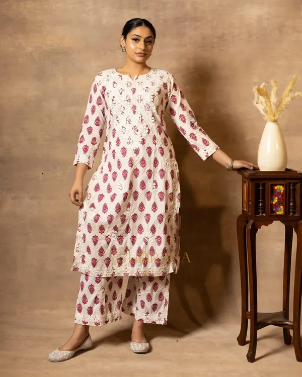 Cotton_Coord_Floral_Printed_Kurta_With_Pallazo_Set
