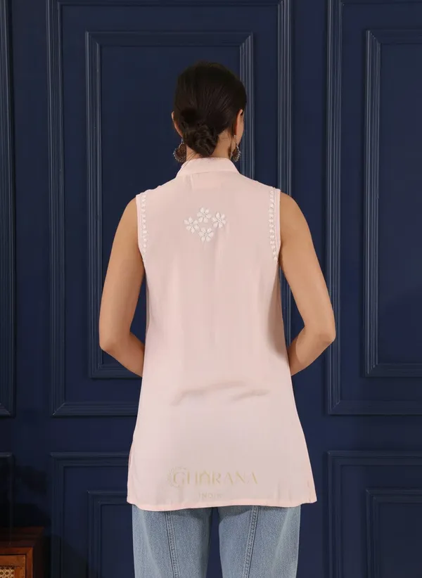 Heer_Modal_Baby_Pink_Chikankari_Top