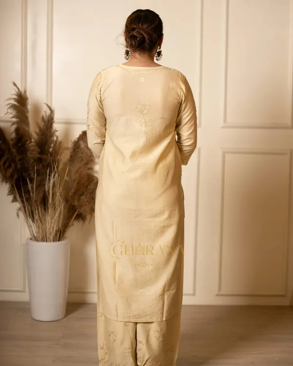 Ruhi_Chanderi_Chikankari_Beige_Kurta_Set_With_Embroidered_Palazzo