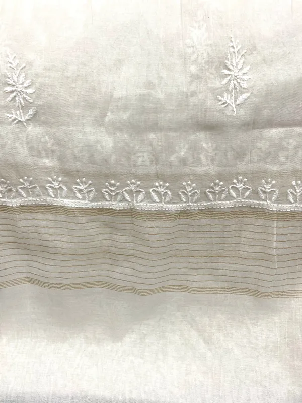 Chanderi_Chikankari_Dupatta_White