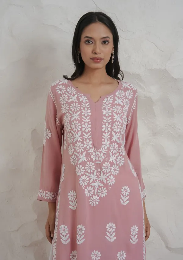Myra_Modal_Fine_Cotton_Chikan_Kari_Kurta_Onion_Pink