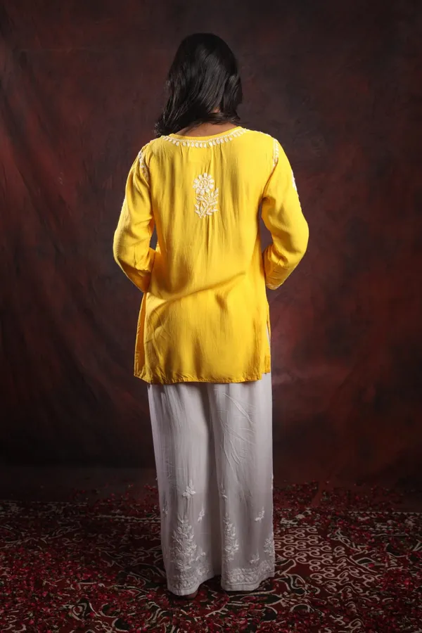 Ishq_Modal_Yellow_Chikankari_Top