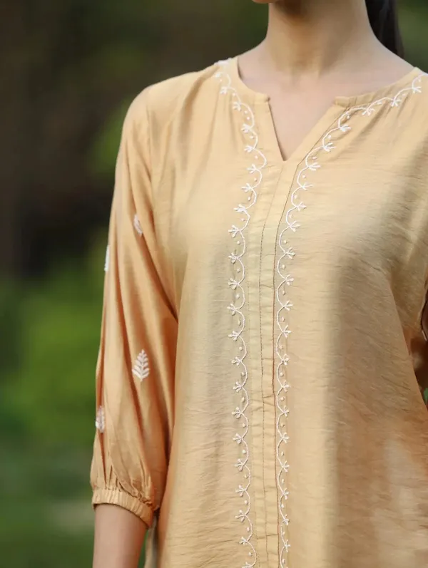 Sahiba_Chanderi_Silk_Golden_Beige_Chikankari_Top