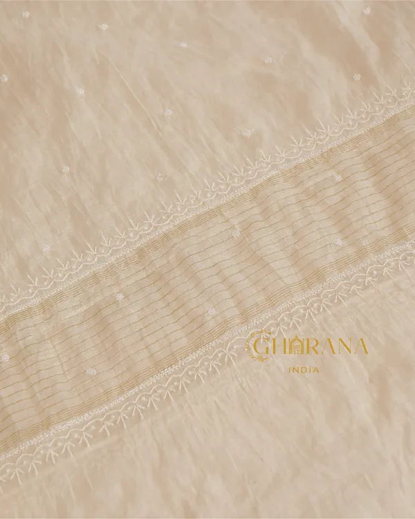 Premium_Mulchanderi_3_Pc_Unstitched_Kurta_With_Dupatta_And_Bottom_Set_In_Pearl_Katdana_Jaal_Work_Ivory
