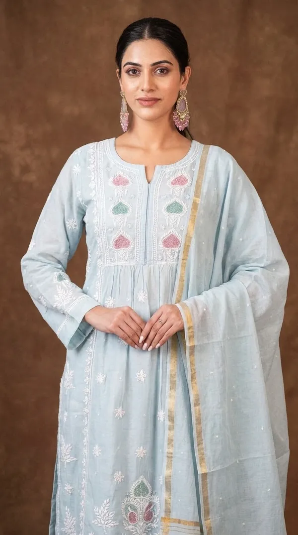 Jashn_Pure_Chanderi_Chikankari_Powder_Blue_A_Line_3pc_Kurta_Set_With_Dupatta
