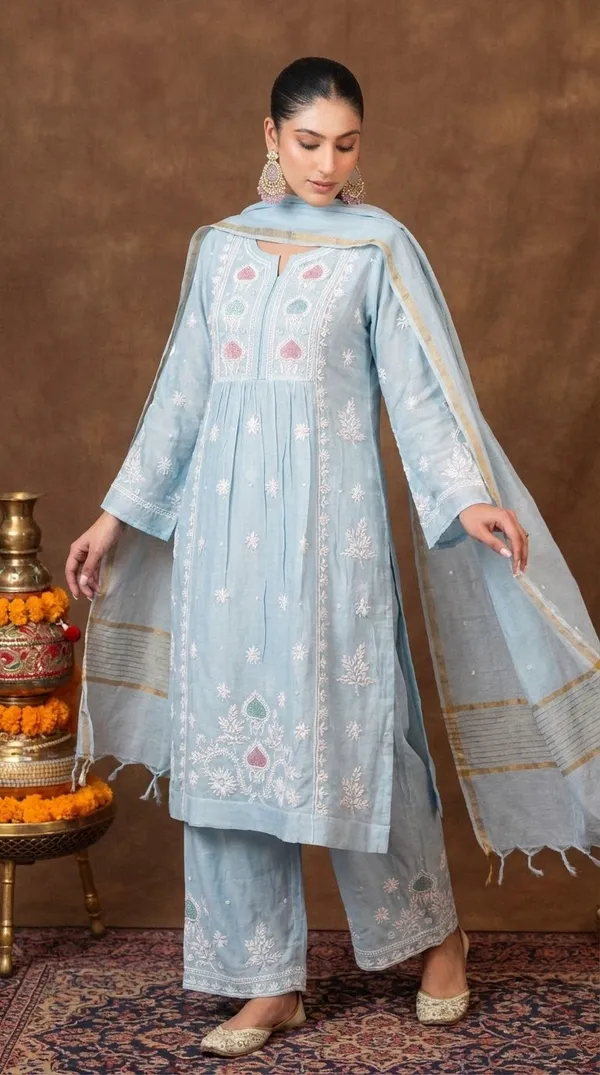 Jashn_Pure_Chanderi_Chikankari_Powder_Blue_A_Line_3pc_Kurta_Set_With_Dupatta