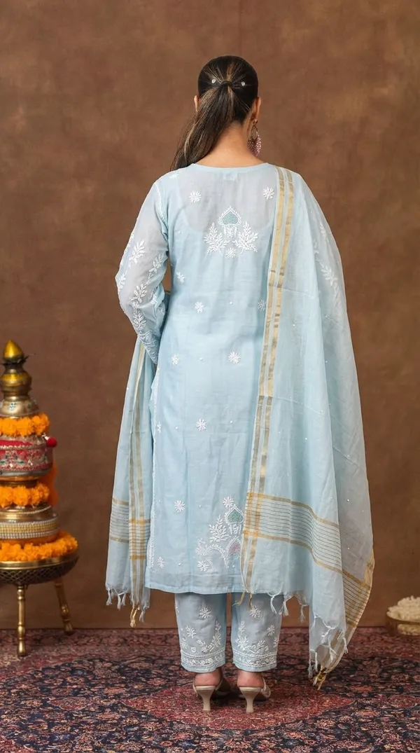 Jashn_Pure_Chanderi_Chikankari_Powder_Blue_A_Line_3pc_Kurta_Set_With_Dupatta