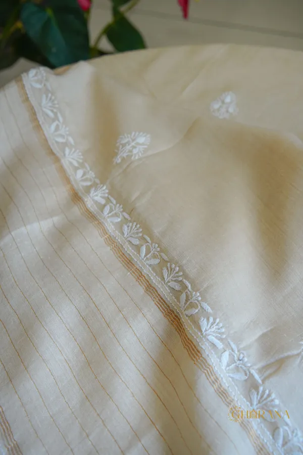 Pure_Moonga_Silk_2_Pc_Unstitched_Kurta_Dupatta_In_Intricate_Chikankari_Natural_Beige