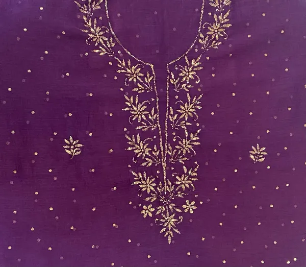 Premium_Mulchanderi_3_Pc_Unstitched_Tunic_Dupatta_Bottom_In_Kamdani_Work_Purple