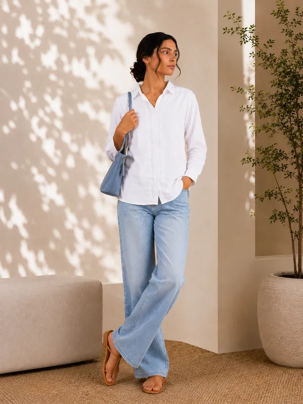 Sahiba_Luxury_Rayon_White_Chikankari_Shirt_Top