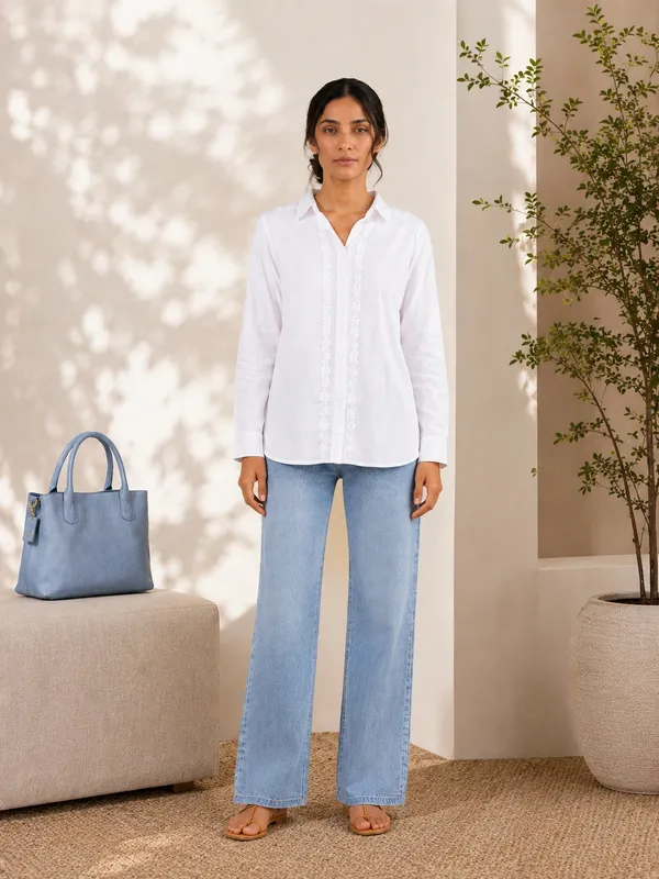 Sahiba_Luxury_Rayon_White_Chikankari_Shirt_Top