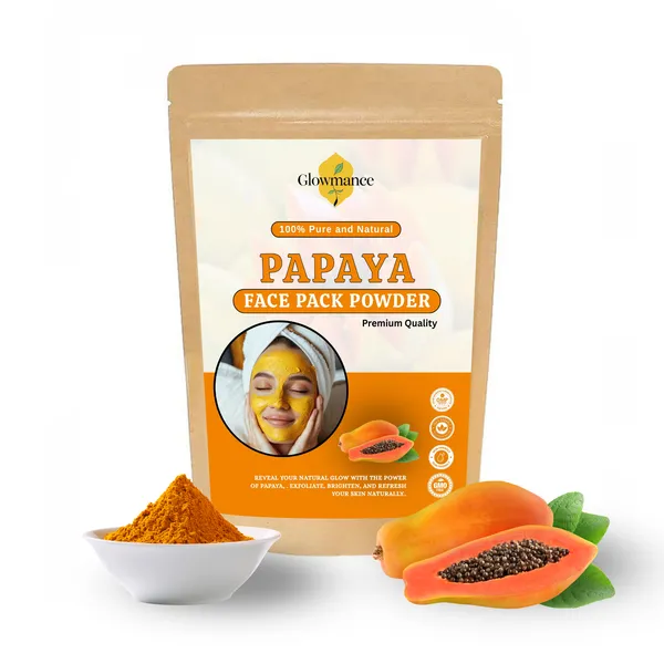 Papaya_Face_Pack_Powder_–_250gm_|_Natural_Skin_Brightening_Face_Mask_|_Tan_Removal,_Pigmentation_&_Glowing_Skin
