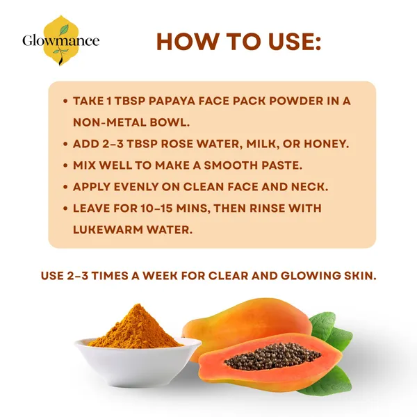 Papaya_Face_Pack_Powder_–_250gm_|_Natural_Skin_Brightening_Face_Mask_|_Tan_Removal,_Pigmentation_&_Glowing_Skin