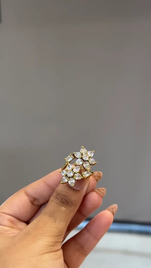 Gold_Tone_Floral_Cluster_Stone_Ring