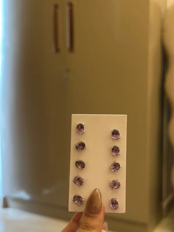 Purple_Stone_Stud_Earrings_Set_For_Women