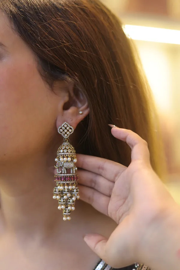 Gold_Tone_Elephant_Motif_Jhumka_Earrings_for_Women