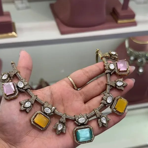 doublet_Stones_Statement_Necklace_for_Women
