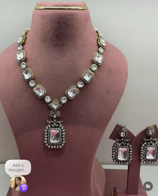 Oxidised_Finish_Necklace_And_Earrings_Set_for_Women