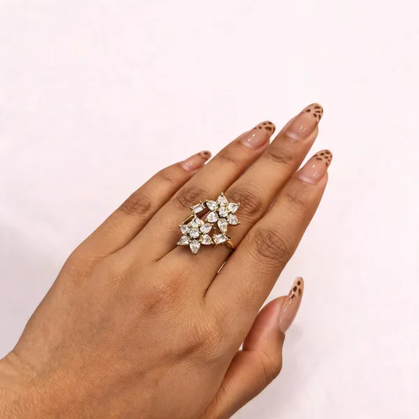 Gold_Tone_Floral_Cluster_Stone_Ring