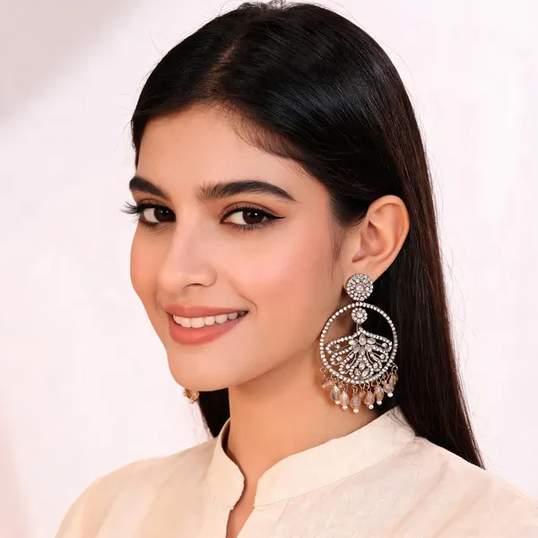 Silver_Tone_Embellished_Chandbali_Earrings_For_Women