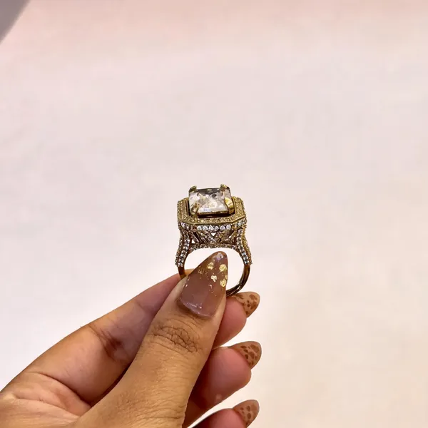 Gold_Tone_Statement_Ring_For_Women