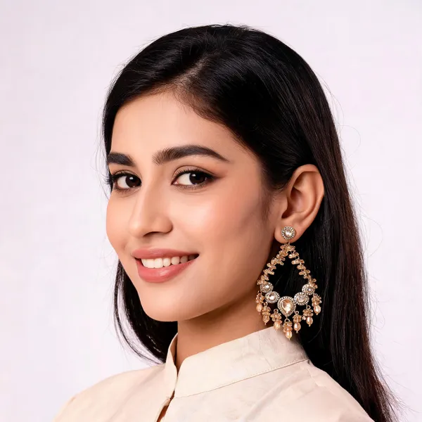 Gold_Tone_Embellished_Necklace_Set_For_Women