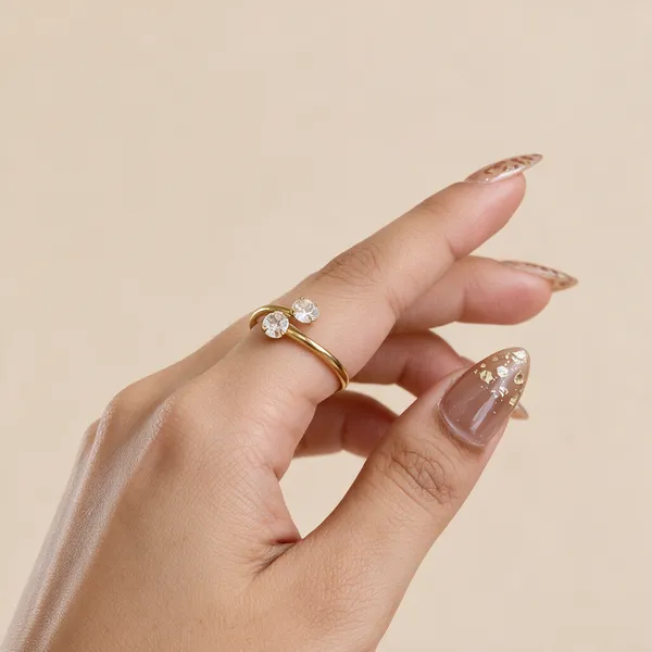 Gold_Tone_Crystal_Double_Band_Ring_For_Women