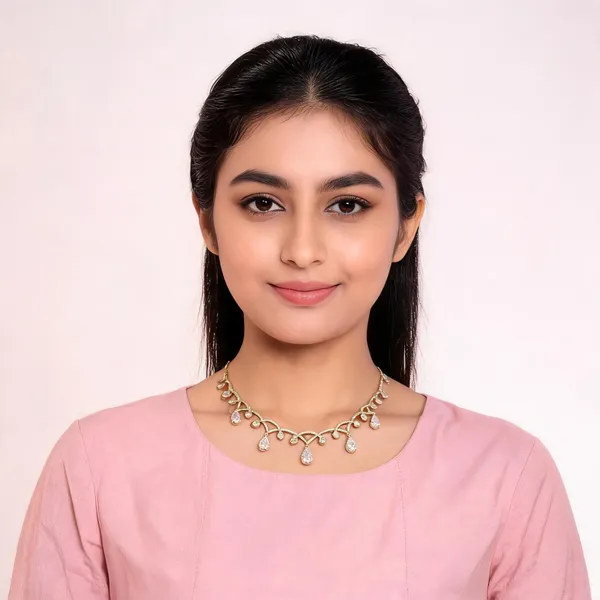 Gold_Tone_Crystal_Necklace_And_Earrings_Set_For_Women