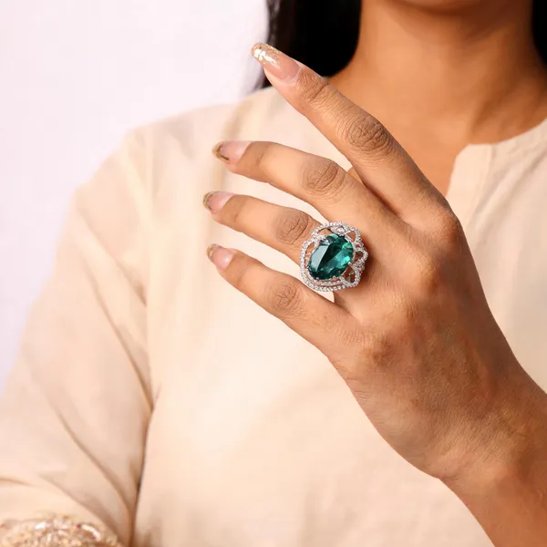 Green_Statement_Ring_For_Women