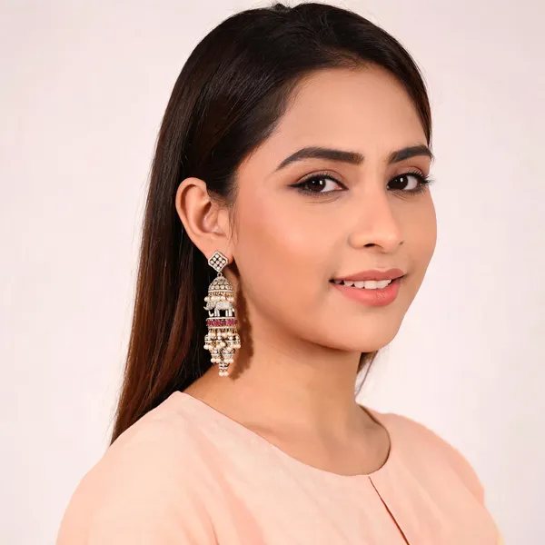 Gold_Tone_Elephant_Motif_Jhumka_Earrings_For_Women