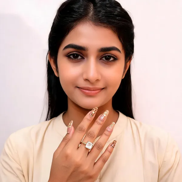 Gold_Tone_Rectangular_Stone_Ring_For_Women