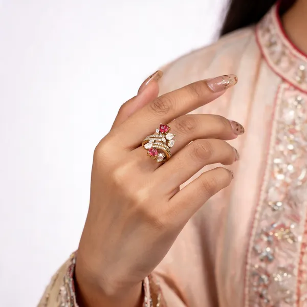 Gold_Tone_Pink_Stone_Statement_Ring_For_Women