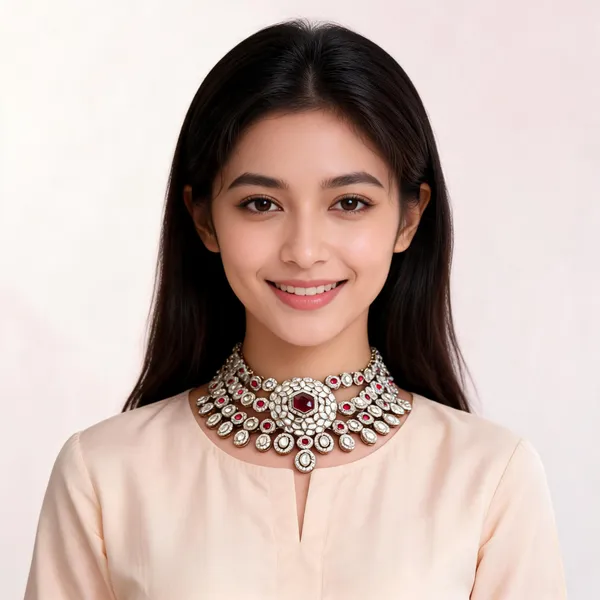Ruby_Heera_Studded_Choker_Necklace_For_Women