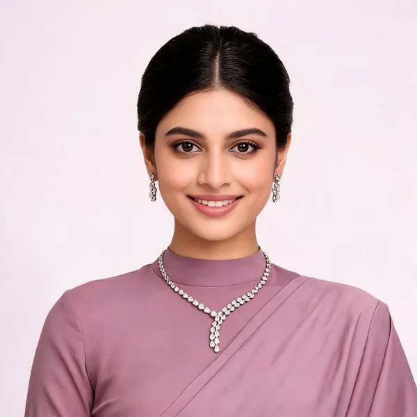 Sleek_Necklace_Set_For_Women_With_Earrings