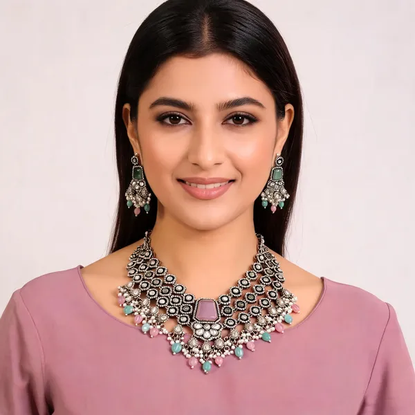 Victorian_Statement_Necklace_Set_For_Women